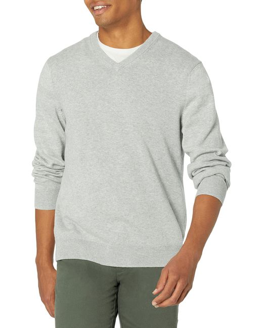 Amazon Essentials Sweater Met V-hals Voor ,lichtgrijs Hei,l in het Gray voor heren