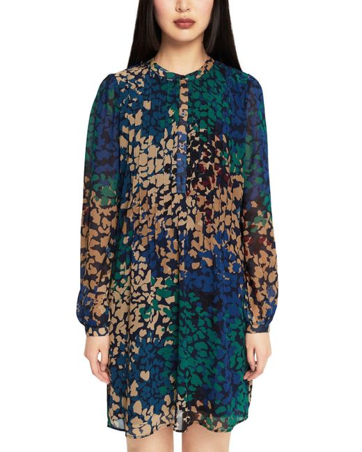 Esprit Collection Kleid mit Muster in Blau | Lyst DE