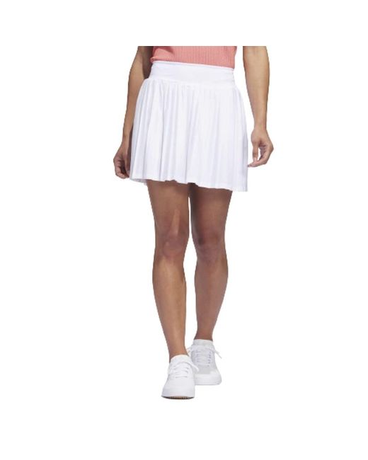 Adidas White Ultimate365 Tour Pleated 15 Inch Skort