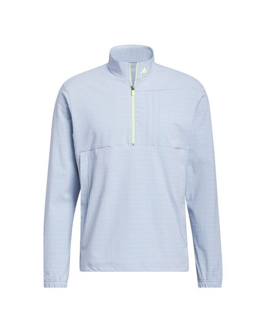 Adidas Blue Golf Ultimate365 Tour Wind.rdy Half-zip Pullover for men