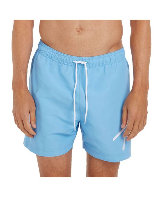 Tommy Hilfiger Blue S Logo Drawstring Swim Shorts Skysail L for men