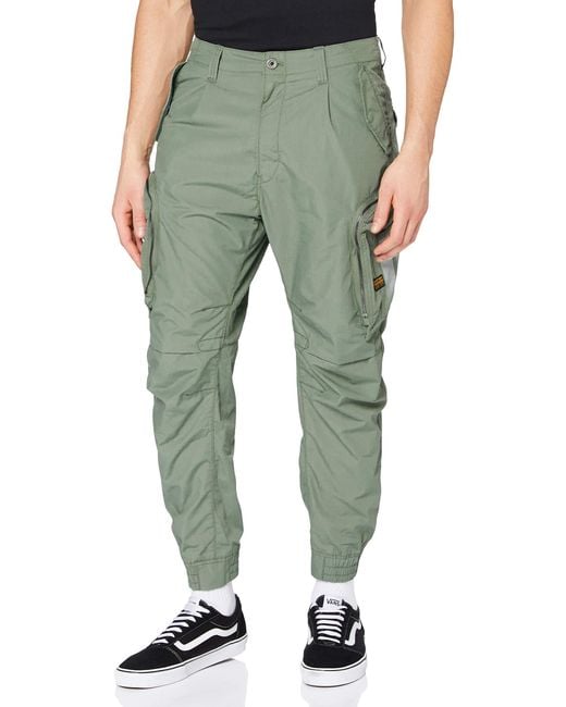 G-Star RAW S Flight Cargo Cuffed Relaxed Tapered Sweatpants in Green für Herren