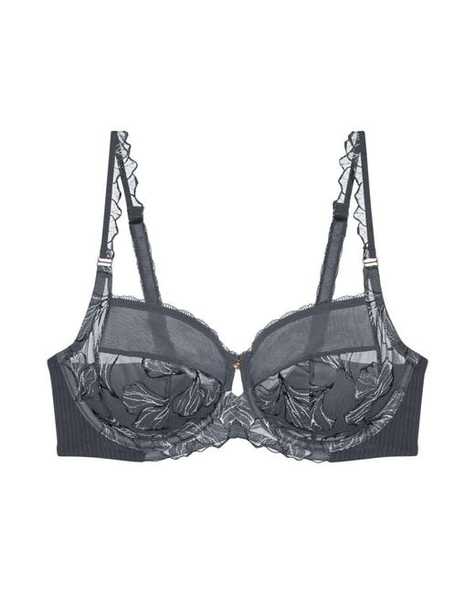 Wild Iris Florale Sujetador Triumph de color Gray