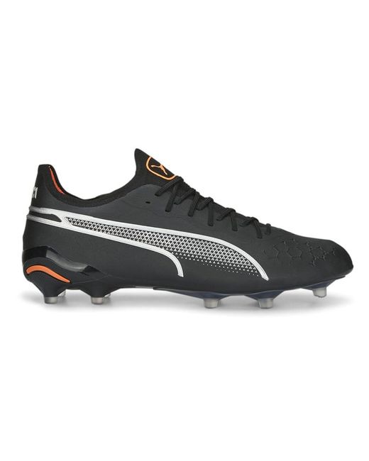 PUMA Black S King Ultimate Firm Groundag Soccer Cleats Cleated for men