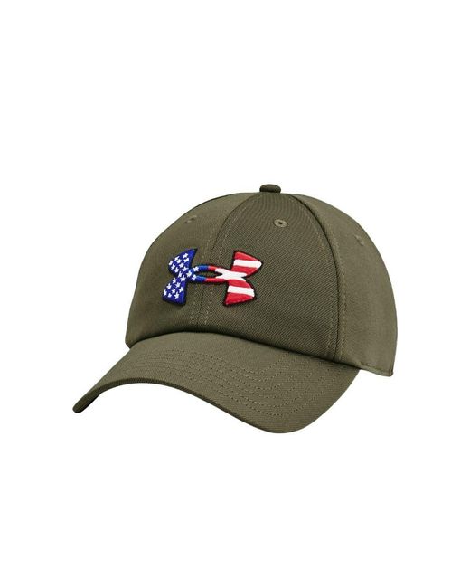 Under Armour Green Freedom Blitzing Adjustible Hat, for men