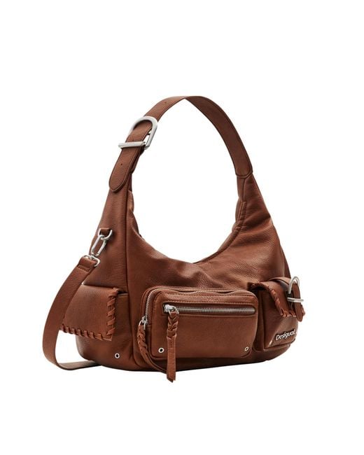 Desigual Brown Omnia Newport Accessories PU Shoulder Bag