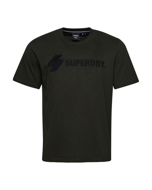 Superdry Black Code Sl Applique Tee T-shirt for men