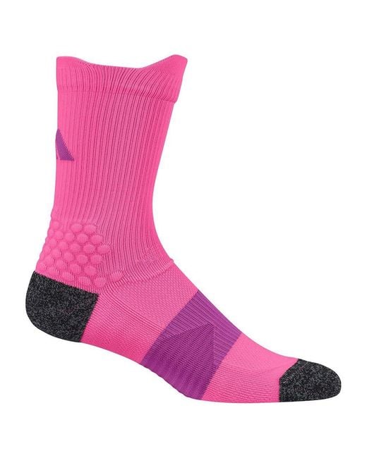 Adidas Purple Runningxub23 Sock 1pp Heat.rdy Crew