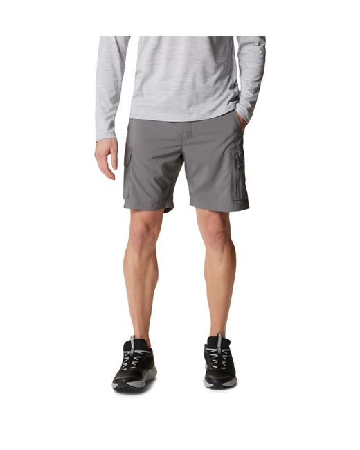 Columbia Gray Silver Ridge Utility Cargo Shorts 34 for men