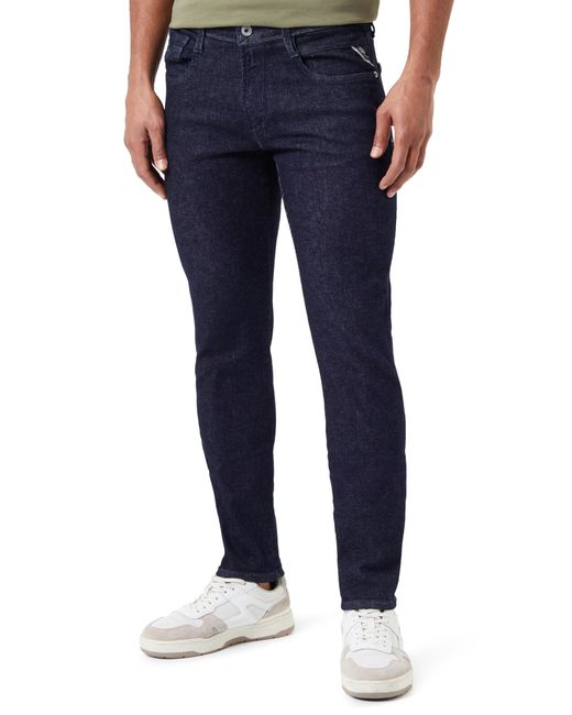 Replay Blue M914y Anbass Power Stretch Jeans for men