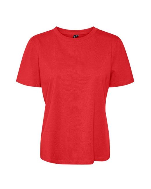 Vero Moda Red VMPAULINA SS GA JRS NOOS T-Shirt