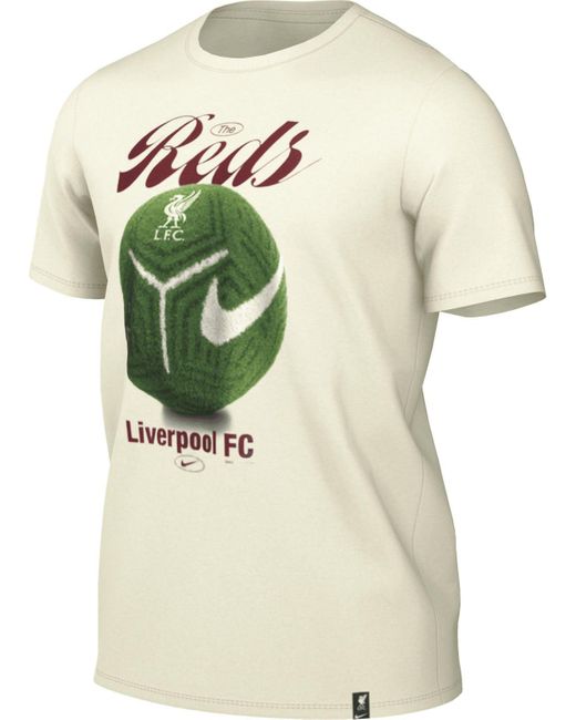 Liverpool FC Herren Home Field Short-Sleeve Tee Top di Nike in Green da Uomo