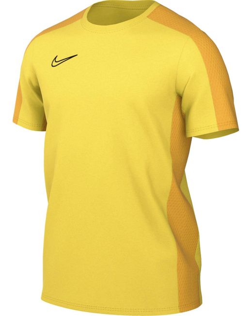 Nike Short Sleeve Top M Nk Df Acd23 Top Ss in het Yellow voor heren
