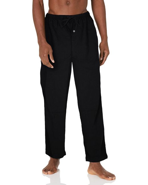 Amazon Essentials Black Flannel Pyjama Trousers for men