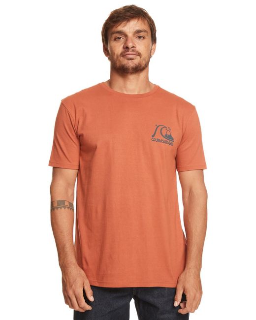 Quiksilver Orange T-shirt For - T-shirt - - Xl for men