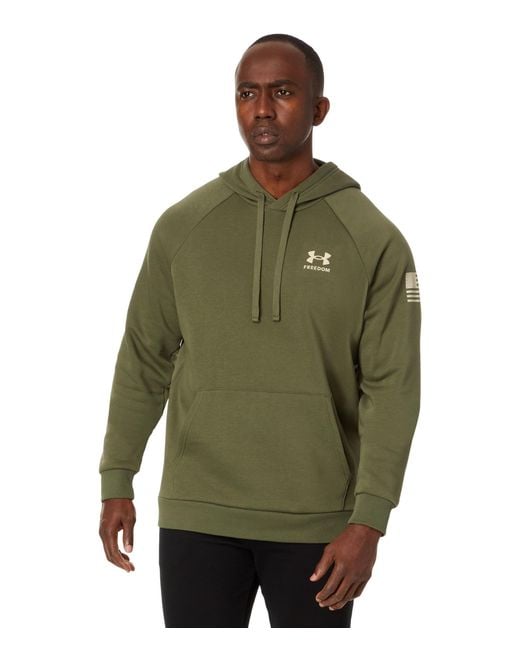 Under Armour Kapuzenpullover mit Freedom-Flagge, in Green für Herren