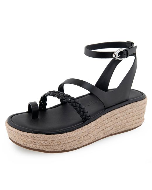 Aerosoles Blue Dolly Wedge Heeled Flatform Sandal
