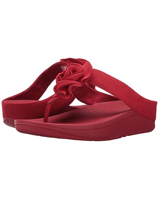 Fitflop Florrie Toe-thong Sandal in Red | Lyst UK