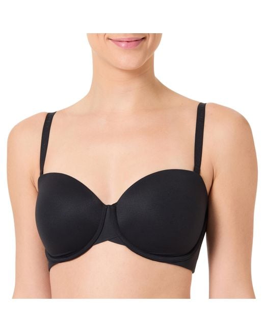 Calvin Klein Licht Gevoerde Strapless in het Black