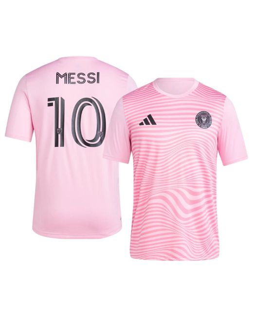Adidas Pink Lionel Messi Inter Miami Cf #10 Player Name & Number Performance Shirt