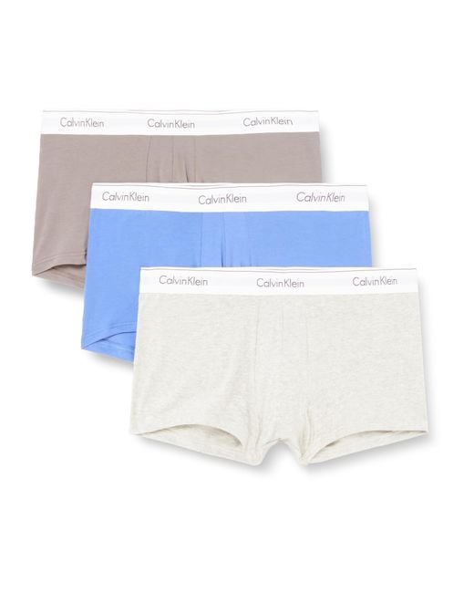 Calvin Klein White Boxer Short Trunks Stretch Cotton Pack Of 3 for men