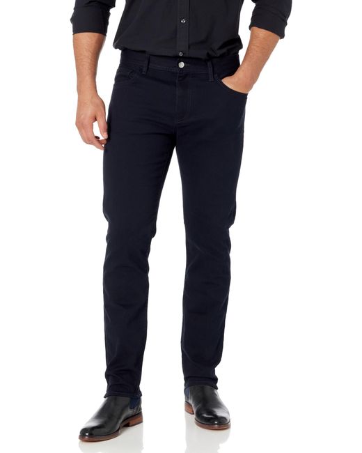 Emporio Armani Blue A|x Armani Exchange Mens 5 Pocket Stretch Twill Straight Denim Jeans for men