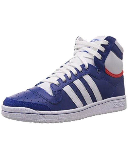 Adidas Blue Top Ten Hi, Basketball Shoes for men