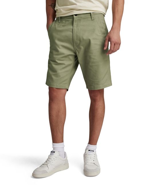 G-Star RAW Green Bronson 2.0 Slim Chino Shorts for men