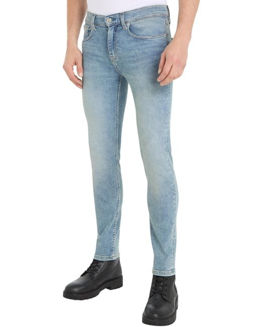 Calvin Klein Blue Skinny J30j324585 Pants for men