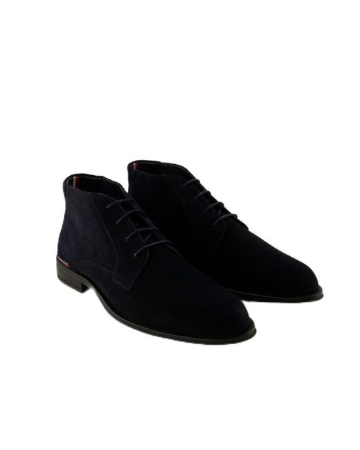Tommy Hilfiger Core Rwb Hilfiger Suede L Boot in het Black voor heren