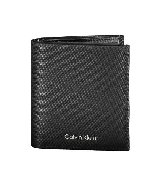 Calvin Klein Black Must Trifold 6cc W/coin Wallets for men