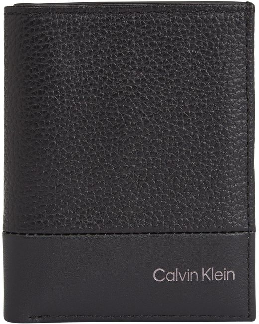 Calvin Klein Subtiele Mix Bifold 6cc W/munt Portefeuilles in het Black voor heren