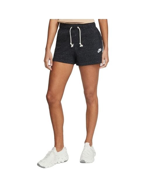 Nike Blue DM6392-010 W NSW Gym VNTG PE Short Shorts Black/White M
