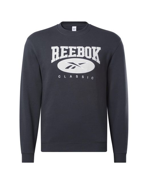 Reebok Blue 's Classics Archive Essentials Crewneck Sweatshirt