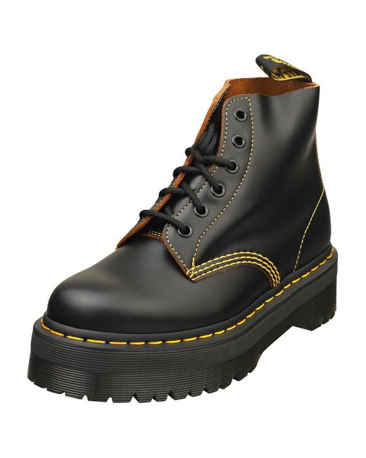 Dr. Martens 101 Ub Quad Womens Ankle Boots In Black - 3 Uk