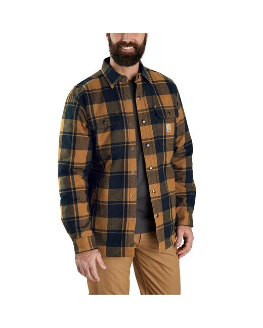 Carhartt Multicolor Relaxed Fit Flannel Sherpa-lined Shirt Jac for men