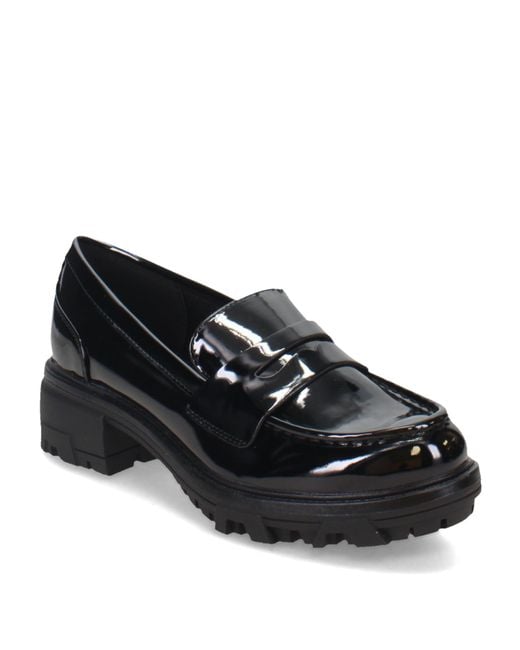 Unisa , Wennie Loafer, Black Patent, 4 Uk