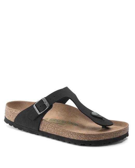 Birkenstock Brown Gizeh Bs Birko-flor Black Sandals 7.5 Uk