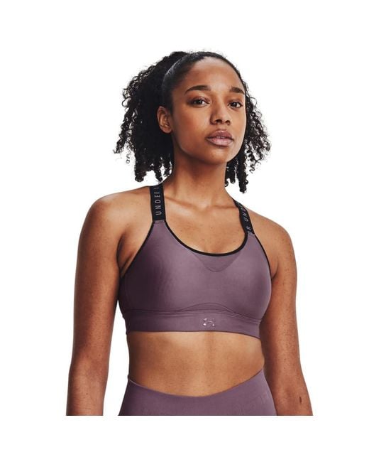 Under Armour S High Impact Sports Bra Purple M