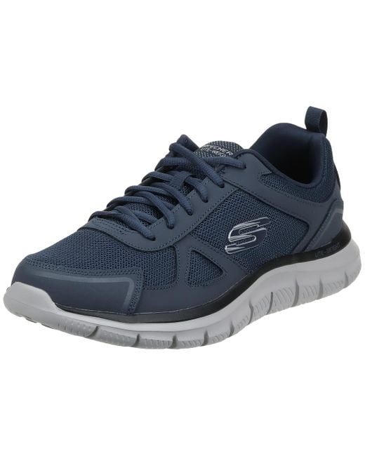 Skechers Track Scloric Oxford in Blue for Men | Lyst