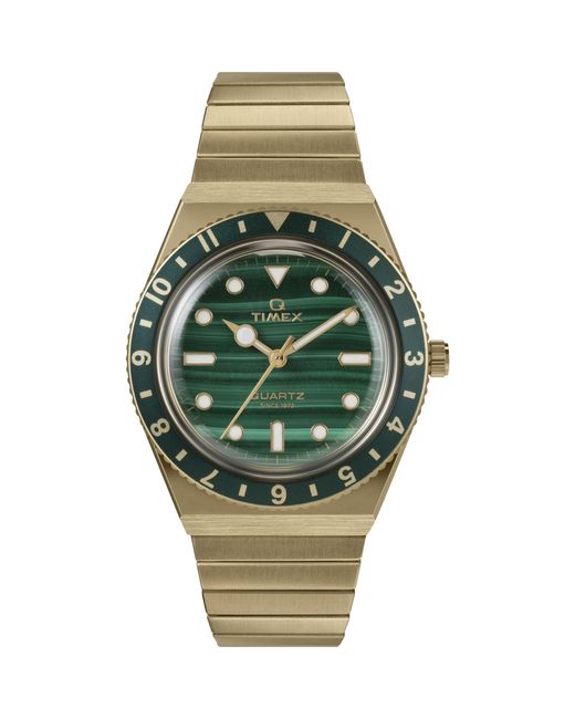 Timex Gold-tone Expansion Band Green Dial Gold-tone