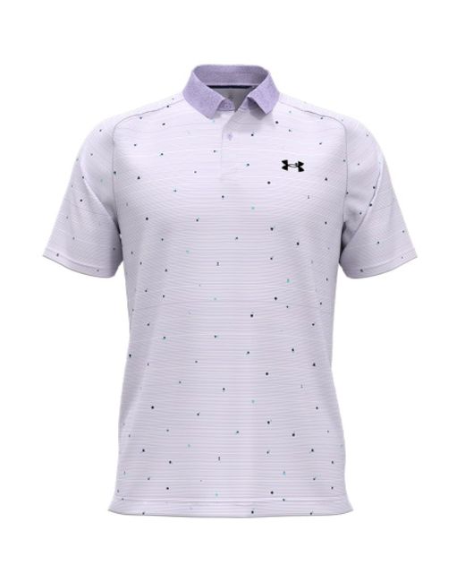 Under Armour Purple Ua Iso Chill Printed Polo Shirt 1383159 for men