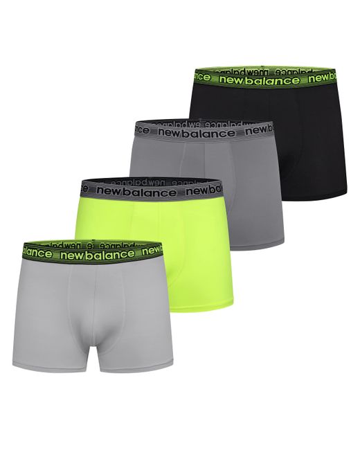 New Balance Green Premium Performance No Fly Boxer Brief Trunks for men