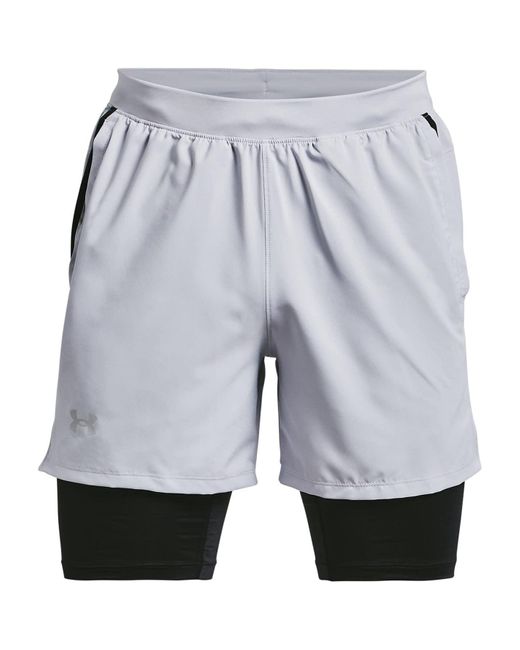 Under Armour Gray S Launch Swimsuit 7 2n1 Shorts Pitch Grey L for men