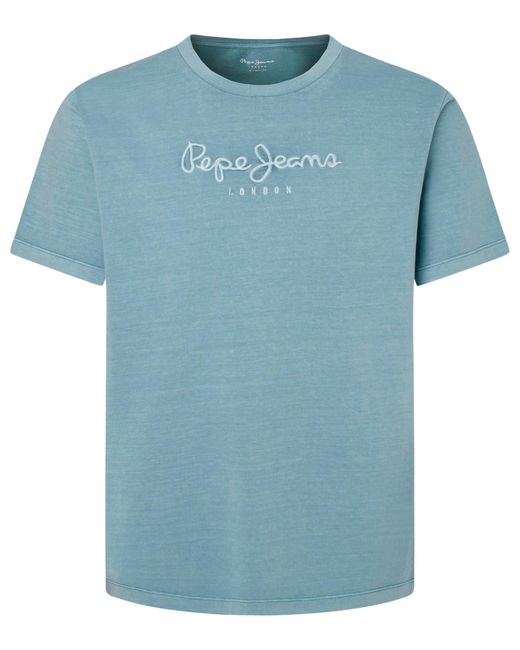 Pepe Jeans Blue Emb Eggo T-shirt for men