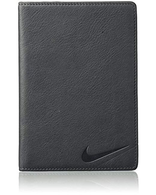 Nike Gray Pebble Leather 2-in-1 Scorecard/yardage Book Holder for men