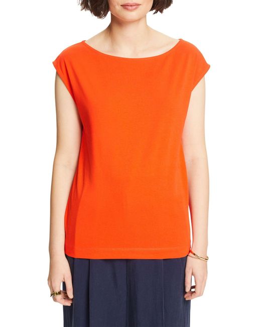 024ee1k316 T-Shirt Esprit en coloris Orange