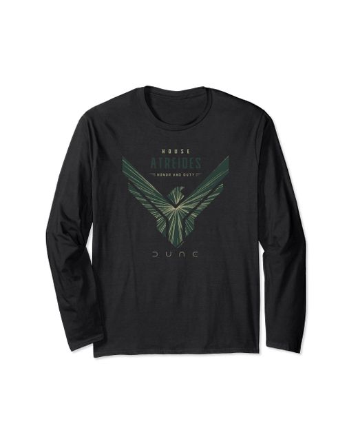 Dune Black Dune Atreides Eagle Emblem Long Sleeve T-shirt