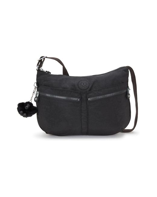 Kipling Black Izellah Crossbody Bag Super Leicht Alltag Geldbörse Nylon Schultertasche