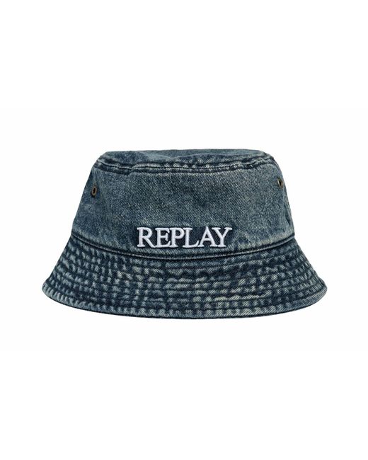 Replay Blue Bucket Hut aus Jeans